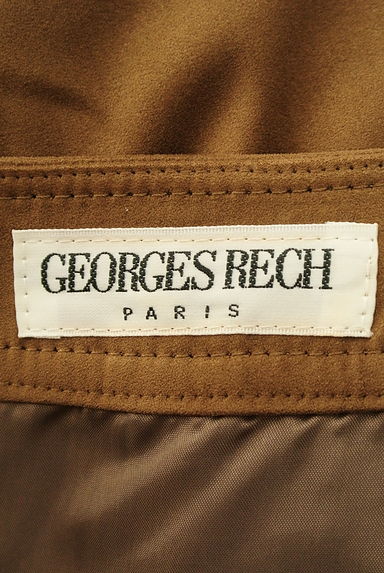 GEORGES RECH（ジョルジュレッシュ）の古着「スウェードライクラップ風膝丈スカート（スカート）」大画像６へ
