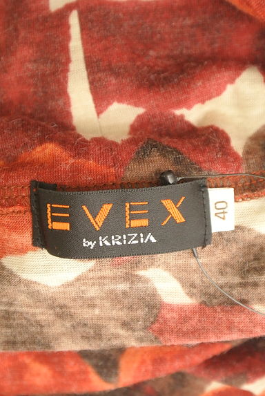 EVEX by KRIZIA（エヴェックス バイ クリツィア）の古着「花柄スタンドカラープルオーバー（カットソー・プルオーバー）」大画像６へ