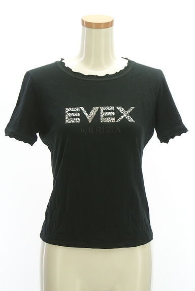 EVEX by KRIZIA（エヴェックス バイ クリツィア）の古着「フロントロゴメロウフリルTシャツ（Ｔシャツ）」大画像１へ