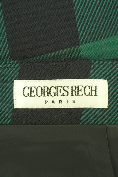 GEORGES RECH（ジョルジュレッシュ）の古着「ミモレ丈チェック柄ストレートスカート（ロングスカート・マキシスカート）」大画像６へ
