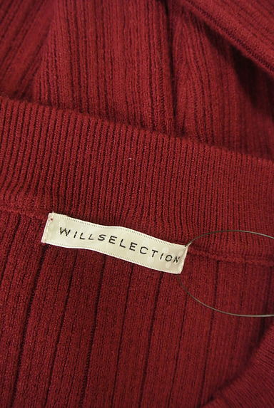 WILLSELECTION（ウィルセレクション）の古着「ラインストーンボタン付きリブニットトップス（ニット）」大画像６へ