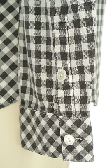 クリックで大画像表示 MICHEL KLEIN(ミッシェルクラン)の古着「ラウンドヘムギンガムチェックシャツ(カジュアルシャツ)」大画像5へ