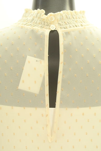Spick and Span（スピック＆スパン）の古着「スクエアドット柄ハイネックシフォンカットソー（カットソー・プルオーバー）」大画像４へ