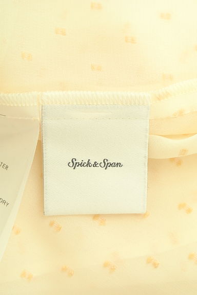 Spick and Span（スピック＆スパン）の古着「スクエアドット柄ハイネックシフォンカットソー（カットソー・プルオーバー）」大画像６へ