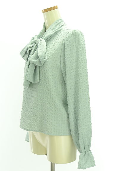 WILLSELECTION（ウィルセレクション）の古着「ギンガムチェックシアサッカーボウタイカットソー（カットソー・プルオーバー）」大画像３へ