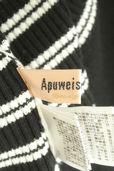 Apuweiser riche（アプワイザーリッシェ）の古着「レースネックボーダーリブニットトップス（ニット）」大画像６へ
