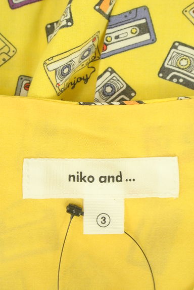 niko and...（ニコ アンド）の古着「フレアスリーブノーカラーブラウス（ブラウス）」大画像６へ