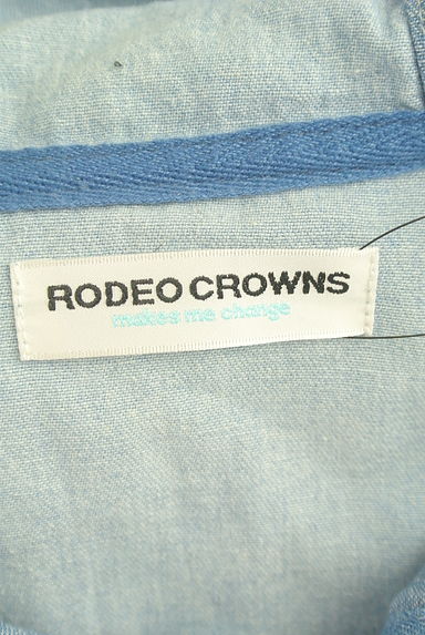 RODEO CROWNS（ロデオクラウン）の古着「バックロゴバイカラーロングシャツパーカー（ブルゾン・スタジャン）」大画像６へ