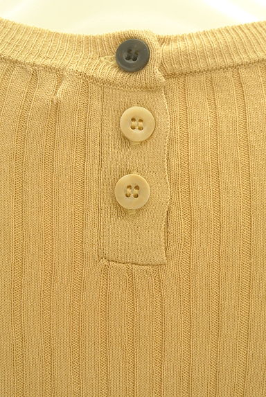 MOUSSY（マウジー）の古着「五分袖リブニットトップス（ニット）」大画像４へ