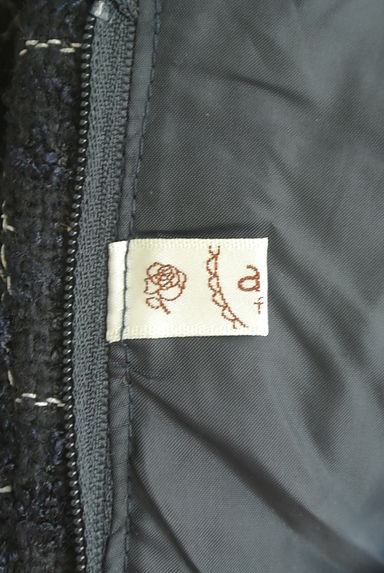 axes femme（アクシーズファム）の古着「ベルト付きチェック柄ツイード膝上ワンピース（キャミワンピース）」大画像６へ