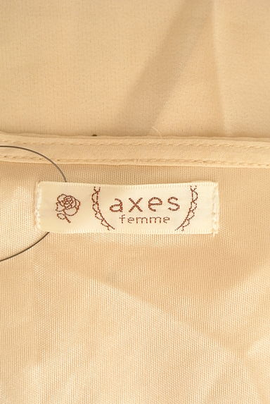 axes femme（アクシーズファム）の古着「レトロ花柄膝丈シフォンワンピース（ワンピース・チュニック）」大画像６へ