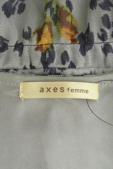 axes femme（アクシーズファム）の古着「レオパード×花柄膝上ワンピース（ワンピース・チュニック）」大画像６へ