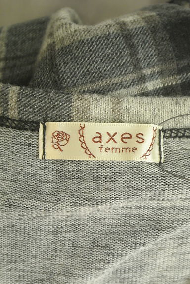 axes femme（アクシーズファム）の古着「裾ティアード膝上チェックワンピース（ワンピース・チュニック）」大画像６へ
