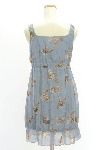 axes femme（アクシーズファム）の古着「花柄シフォン膝上キャミワンピース（キャミワンピース）」大画像２へ