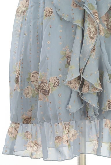axes femme（アクシーズファム）の古着「花柄シフォン膝上キャミワンピース（キャミワンピース）」大画像５へ