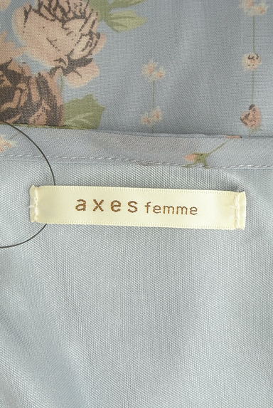 axes femme（アクシーズファム）の古着「花柄シフォン膝上キャミワンピース（キャミワンピース）」大画像６へ