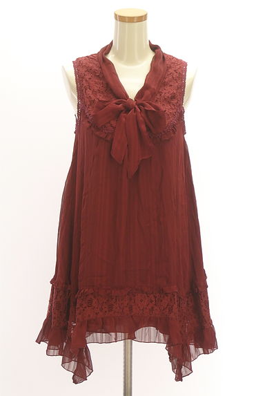 axes femme（アクシーズファム）の古着「イレギュラーヘムボウタイ膝丈ワンピース（ワンピース・チュニック）」大画像１へ