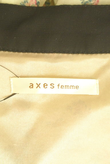 axes femme（アクシーズファム）の古着「小花×ラメドット膝上シフォンワンピース（ワンピース・チュニック）」大画像６へ