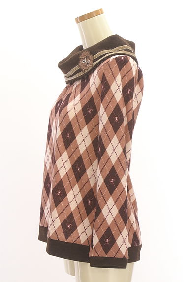 axes femme（アクシーズファム）の古着「ロールカラーアがいる柄ニットトップス（ニット）」大画像３へ