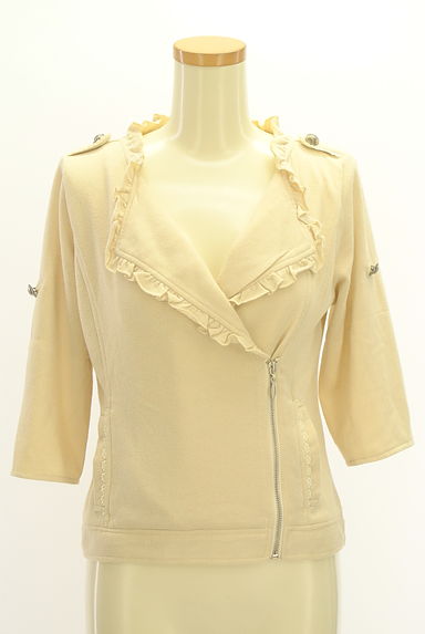 axes femme（アクシーズファム）の古着「七分袖フリルラメブルゾン（ブルゾン・スタジャン）」大画像１へ