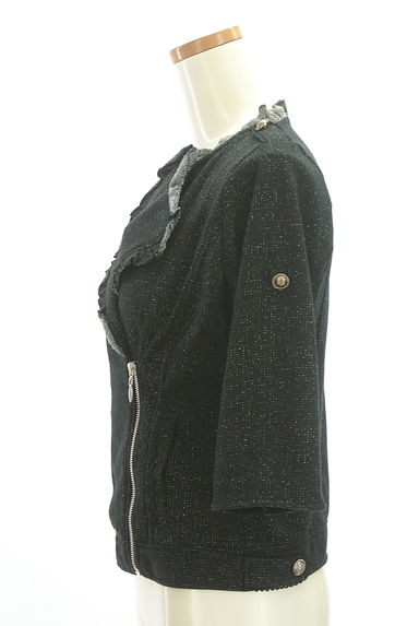 axes femme（アクシーズファム）の古着「フリルラメブルゾン（ブルゾン・スタジャン）」大画像３へ