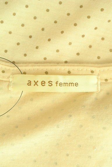 axes femme（アクシーズファム）の古着「フロントフリルドット柄カットソー（カットソー・プルオーバー）」大画像６へ