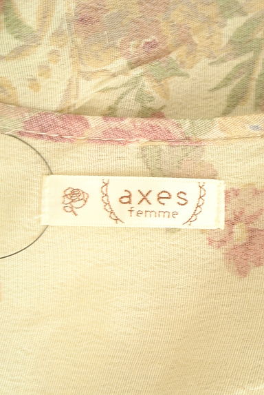 axes femme（アクシーズファム）の古着「刺繍ネック花柄シアーカットソー（カットソー・プルオーバー）」大画像６へ