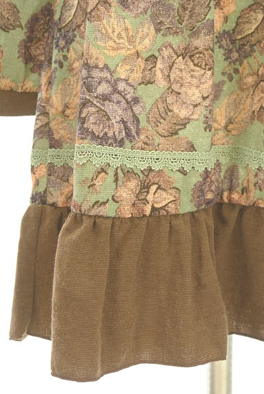axes femme（アクシーズファム）の古着「ゴブラン織風花柄膝上ワンピース（ワンピース・チュニック）」大画像５へ