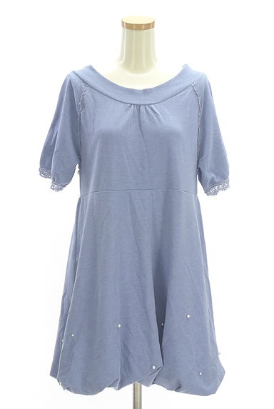 axes femme（アクシーズファム）の古着「パール付きバルーンミニワンピース（ワンピース・チュニック）」大画像１へ