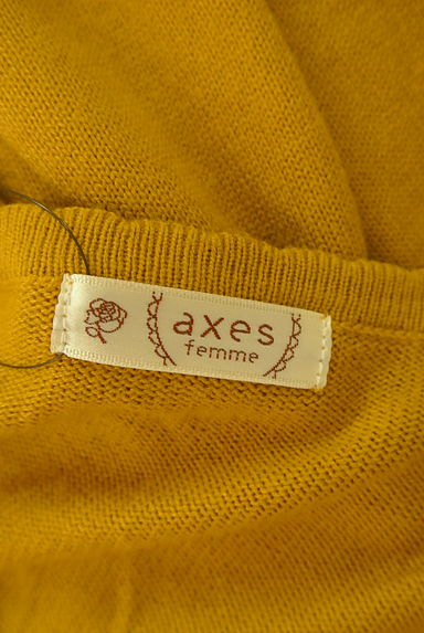 axes femme（アクシーズファム）の古着「ワンポイント刺繍レースニットカーディガン（カーディガン・ボレロ）」大画像６へ