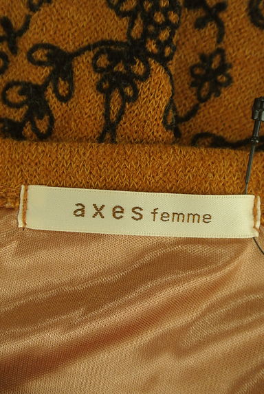 axes femme（アクシーズファム）の古着「花柄パイルワンピース（ワンピース・チュニック）」大画像６へ