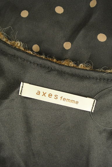 axes femme（アクシーズファム）の古着「ニット切替ドット柄ノースリワンピース（ワンピース・チュニック）」大画像６へ