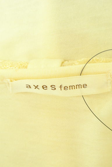 axes femme（アクシーズファム）の古着「花モチーフ付きレースネックカットソー（カットソー・プルオーバー）」大画像６へ