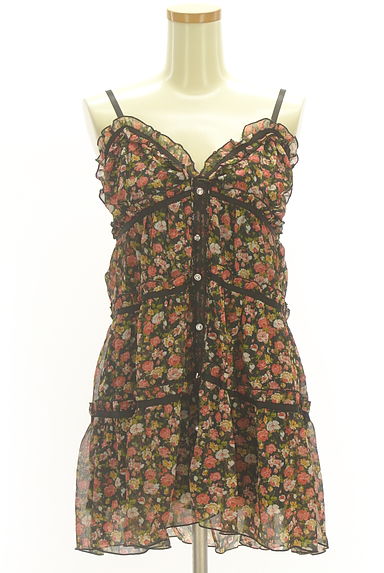 axes femme（アクシーズファム）の古着「花柄シフォンティアードキャミソール（キャミソール・タンクトップ）」大画像１へ