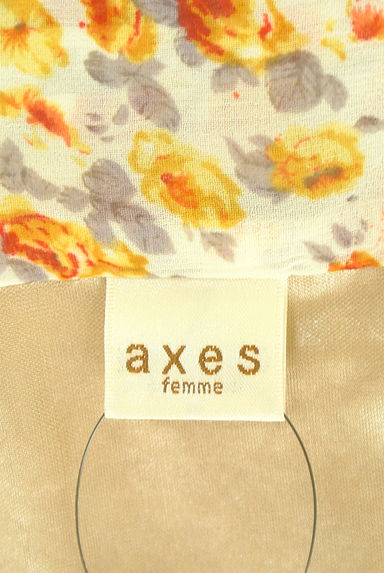 axes femme（アクシーズファム）の古着「エスニック×花柄膝丈シフォンワンピース（ワンピース・チュニック）」大画像６へ
