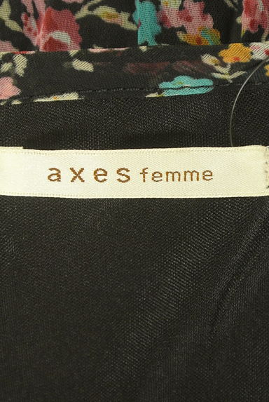 axes femme（アクシーズファム）の古着「プリーツレース×花柄シフォンキャミチュニック（カットソー・プルオーバー）」大画像６へ