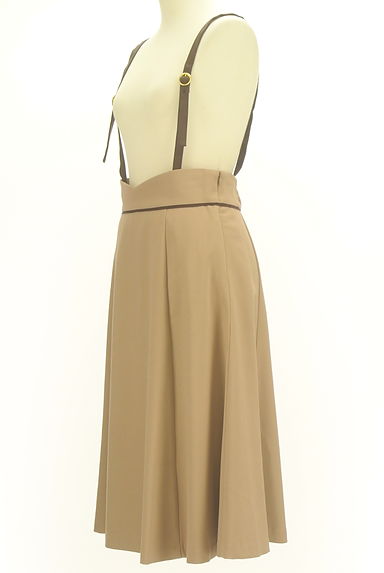 LAISSE PASSE（レッセパッセ）の古着「サスペンダー付き膝下フレアスカート（ロングスカート・マキシスカート）」大画像３へ