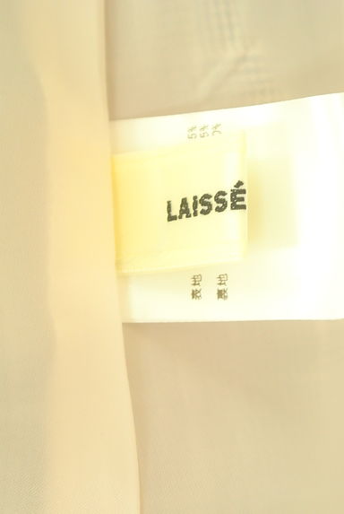 LAISSE PASSE（レッセパッセ）の古着「スウェードサス付きチェック柄ミモレスカート（ロングスカート・マキシスカート）」大画像６へ