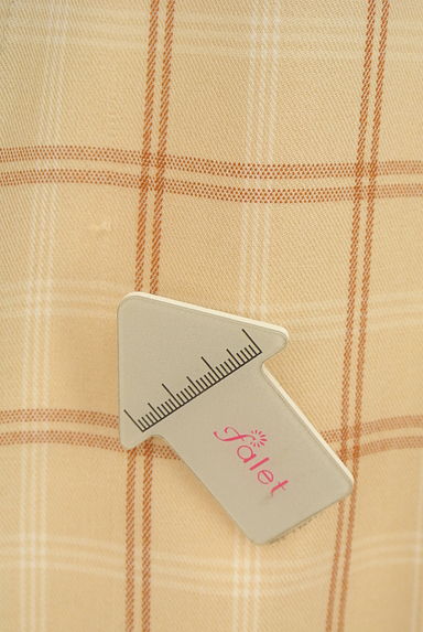 LAISSE PASSE（レッセパッセ）の古着「ベルト付きチェック柄パイピング膝下ワンピース（ワンピース・チュニック）」大画像５へ
