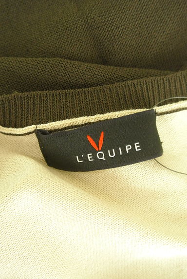 L'EQUIPE（レキップ）の古着「配色切替ドルマンニットカーディガン（カーディガン・ボレロ）」大画像６へ