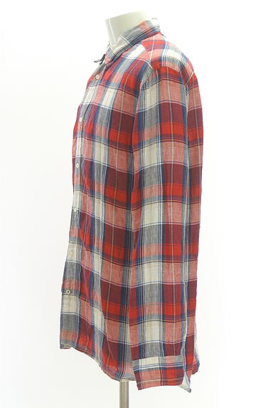 TOMMY HILFIGER（トミーヒルフィガー）の古着「チェック柄リネンシャツ（カジュアルシャツ）」大画像３へ