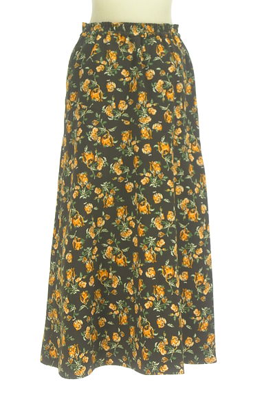 AZUL BY MOUSSY（アズールバイマウジー）の古着「花柄アシメロングスカート（ロングスカート・マキシスカート）」大画像２へ