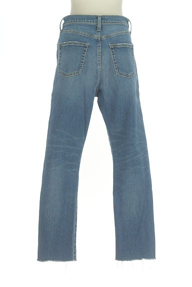 AZUL BY MOUSSY（アズールバイマウジー）の古着「ダメージ加工ハイウエストテーパードデニムパンツ（デニムパンツ）」大画像２へ