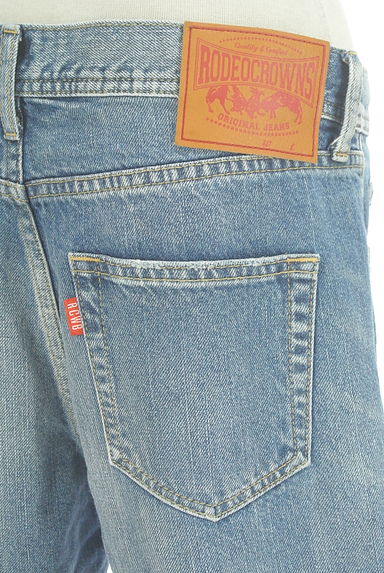 RODEO CROWNS（ロデオクラウン）の古着「ウォッシュド加工スリムテーパードデニム（デニムパンツ）」大画像５へ