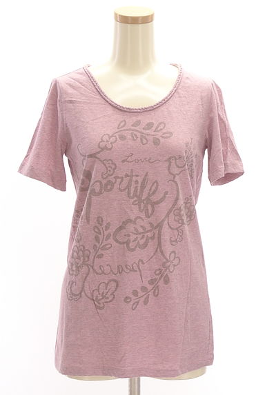 sportiff（スポーティフ）の古着「フロントプリントボーダーTシャツ（Ｔシャツ）」大画像１へ
