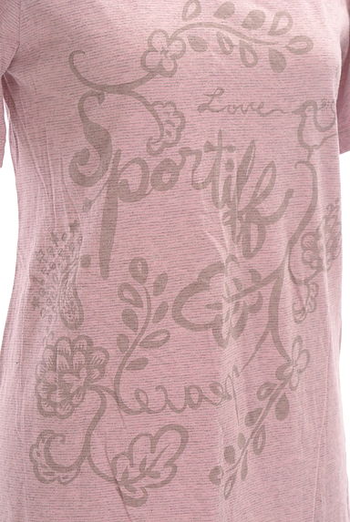 sportiff（スポーティフ）の古着「フロントプリントボーダーTシャツ（Ｔシャツ）」大画像５へ