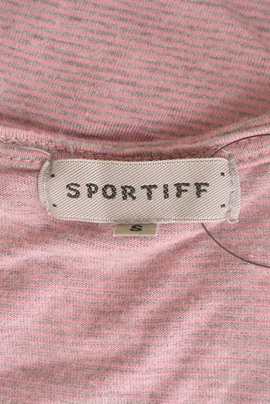 sportiff（スポーティフ）の古着「フロントプリントボーダーTシャツ（Ｔシャツ）」大画像６へ