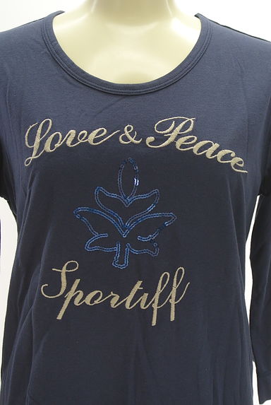 sportiff（スポーティフ）の古着「刺繍ロゴ＆スパンコールカットソー（カットソー・プルオーバー）」大画像４へ