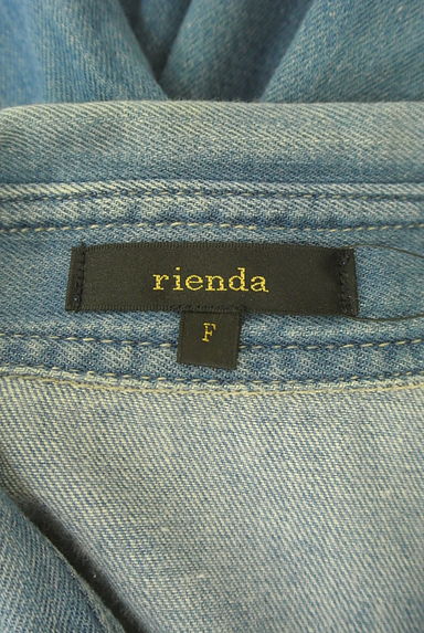 rienda（リエンダ）の古着「ダメージ加工デニムシャツ（カジュアルシャツ）」大画像６へ