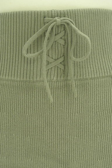 B:MING by BEAMS（ビーミングバイビームス）の古着「レースアップミモレニットスカート（ロングスカート・マキシスカート）」大画像４へ